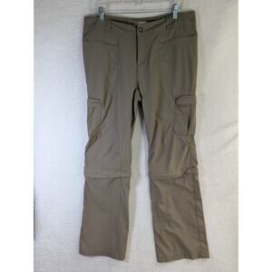 REI Convertible Hiking Pants Womens 14 Green Stretch NO DRAWSTRING